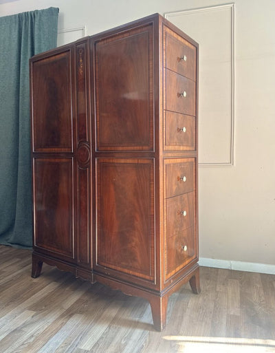 1930s Art Deco Gentleman’s Chest – Mahogany With Hidden Drawers - Loft of Echoes