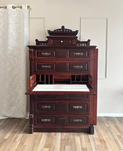 Eastlake Butler’s Chest with Sidelock Bar c. 1890 - Loft of Echoes