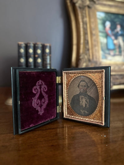Mid - 19th Century Ambrotype Portrait in Union Case, c.1855–1865 - Loft of Echoes
