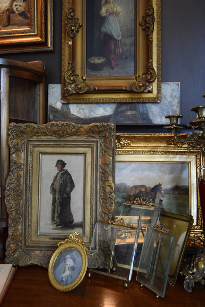 Oil on canvas, signed “M. P.” (M. v. Parmentier), c. 1870–1880. - Loft of Echoes